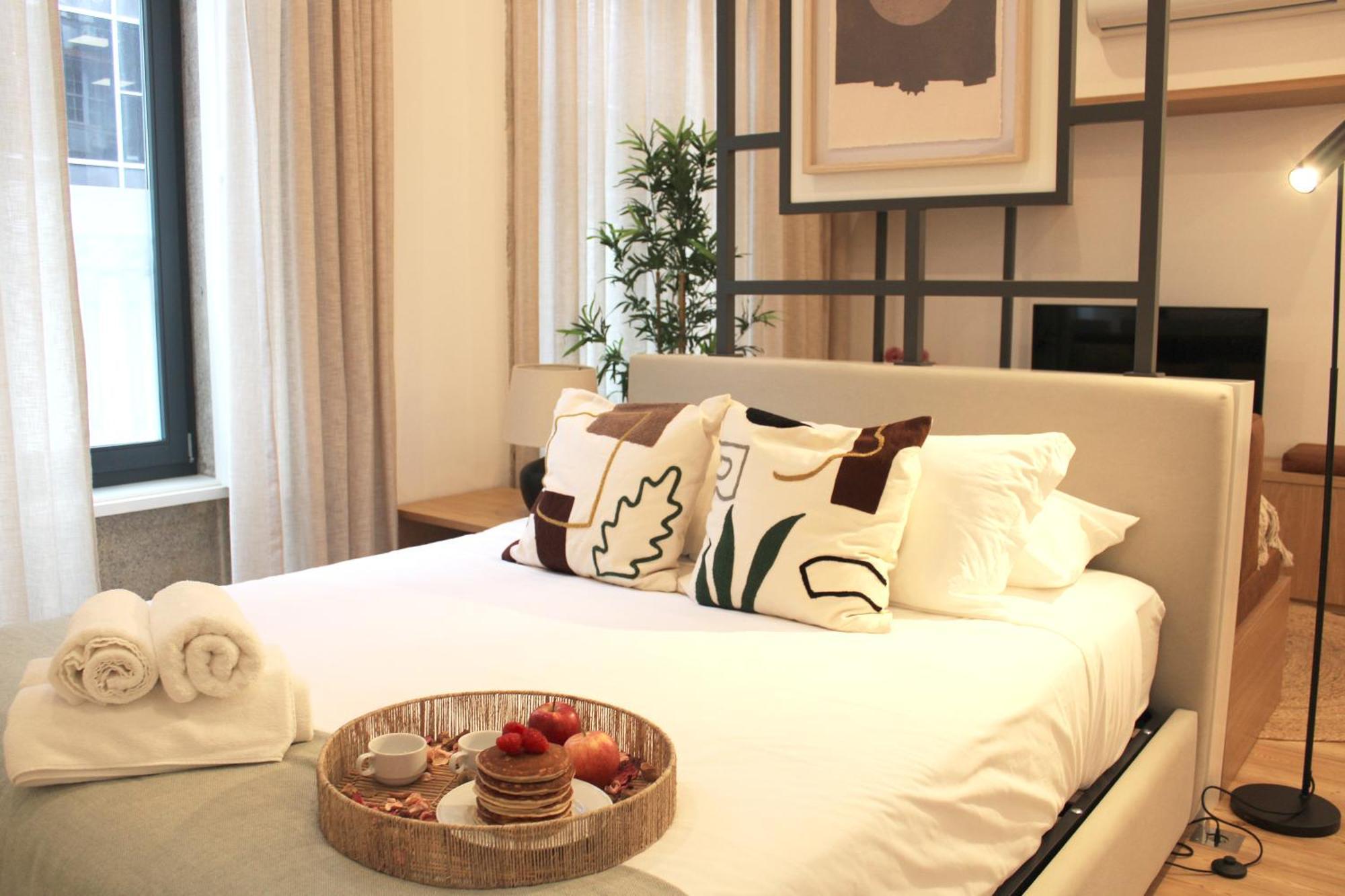 Modern Flat Near Trindade By Lovelystay Porto Luaran gambar